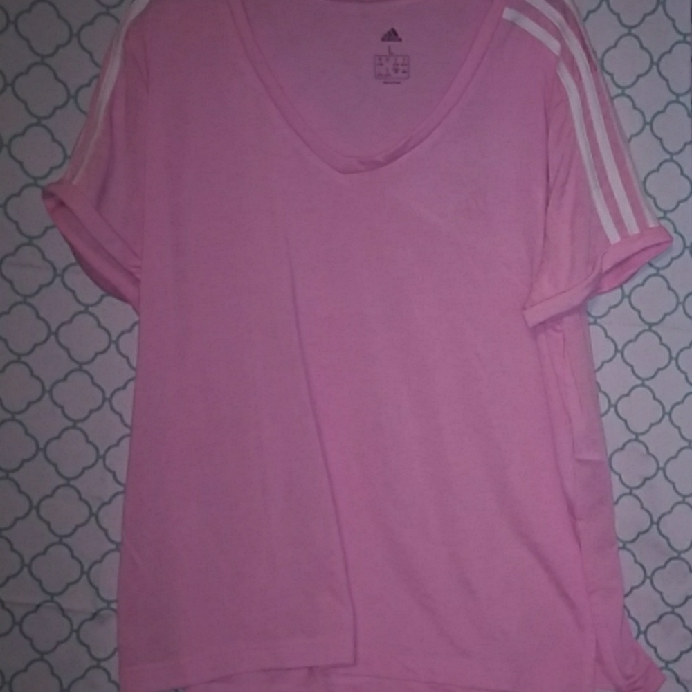 Adidas women v neck tee